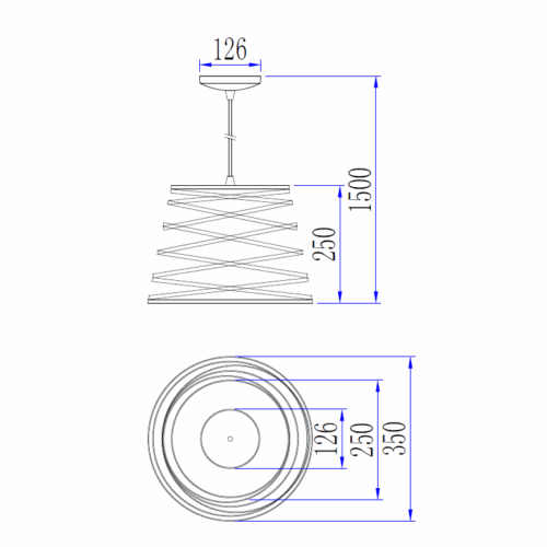 Met zijn moderne ontwerp en zwart metalen afwerking is de Asti hanglamp een stijlvolle toevoeging aan je interieur.