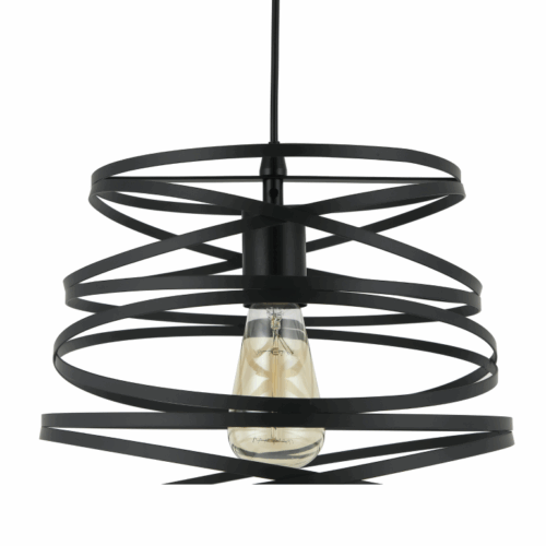 De Asti hanglamp van Chericoni (Ø35 cm) is een modern statement van zwart metaal met E27 fitting – strak en stijlvol.