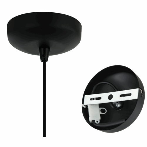 Strakke lijnen en zwart metaal: de Asti hanglamp (Ø35 cm) van Chericoni past perfect in elk modern interieur.