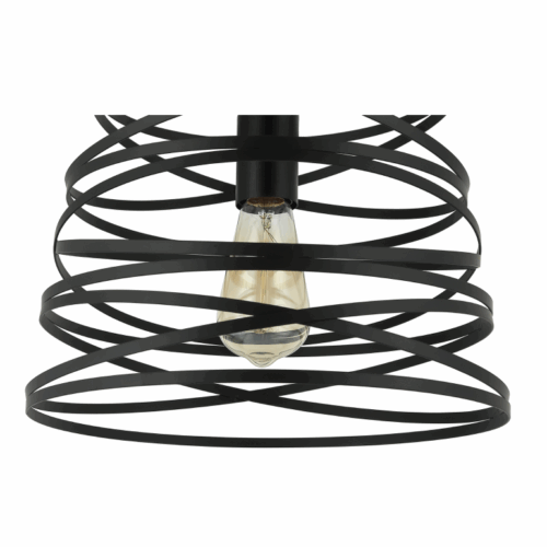 Strakke lijnen en zwart metaal: de Asti hanglamp (Ø35 cm) van Chericoni past perfect in elk modern interieur.