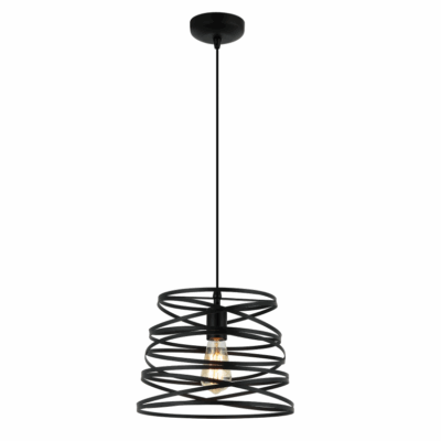 Modern design in zwart metaal – de Chericoni Asti hanglamp (Ø35 cm) is ideaal voor keuken, eettafel of werkplek.