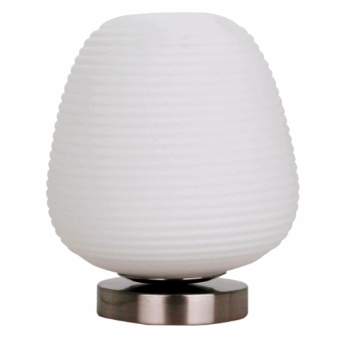 Stijlvolle tafellamp van glas en metaal. Chericoni Costola (Ø21 cm) is perfect voor een chique touch op elk bureau of dressoir.