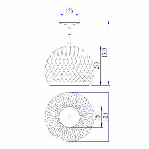 Zwarte hanglamp Lodi (Ø30 cm) van Chericoni combineert industrieel design met functionele klasse. Gemaakt van stevig metaal.