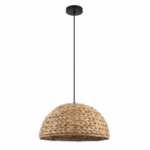 De Nature Treccia hanglamp (Ø40 cm) van bamboe brengt natuurlijke warmte en sfeer in huis. Perfect voor een boho of Scandinavisch interieur!