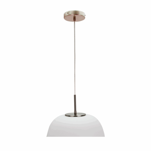 Witte Opalino hanglamp van Ø38 cm. Elegant, minimalistisch en perfect voor boven de eettafel, in de hal of slaapkamer.