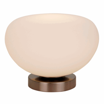 Stijlvolle Opalino tafellamp (Ø22 cm) in wit glas. Minimalistisch design dat rust en sfeer brengt in elk interieur.