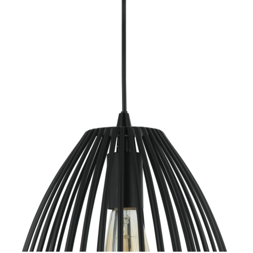 Zwarte Chericoni Rho hanglamp, Ø26,5 cm, met E27 fitting, perfect voor een eigentijds interieur.