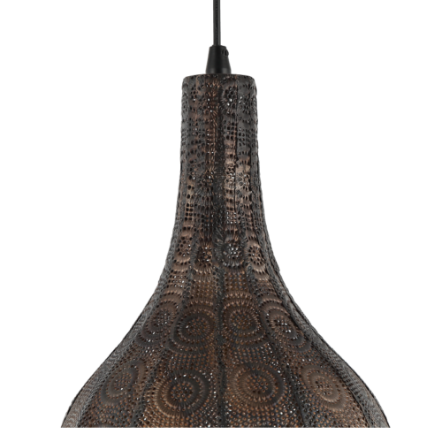 Chericoni Rolo hanglamp, Ø25 cm, zwart design, 1 lichts met E27 fitting, een moderne en stijlvolle keuze voor elke ruimte.