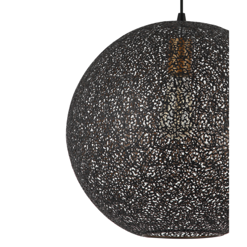 Chericoni Rolo hanglamp, Ø40 cm, zwart design, 1 lichts met E27 fitting, een statementstuk voor moderne interieurs.