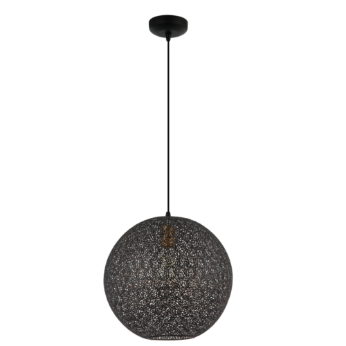 Chericoni Rolo hanglamp, Ø40 cm, zwart ontwerp, 1 lichts en E27 fitting, een ideale keuze voor een eigentijdse uitstraling.