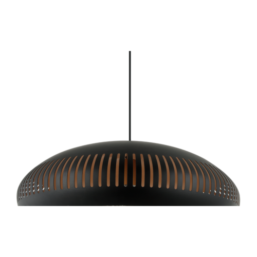 Chericoni Strisce hanglamp, zwart ontwerp, Ø52 cm, 1 lichts en E27 fitting, perfect voor eigentijdse interieurs.