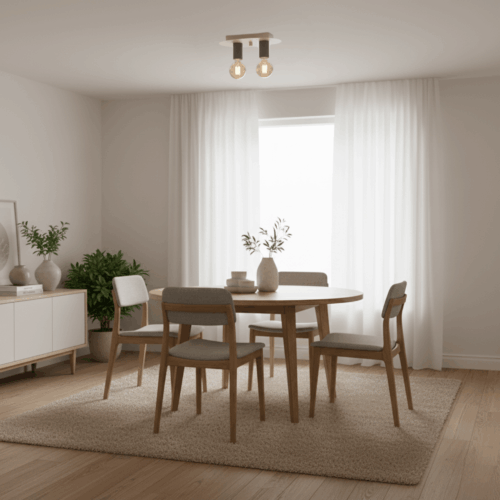 Colorato Plafondlamp - 2 Lichts - Blauw - Afbeelding 2
