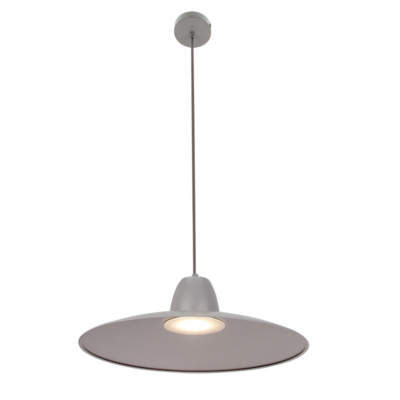 Elegante grijze hanglamp met cream detail – Mantua 1-lichts