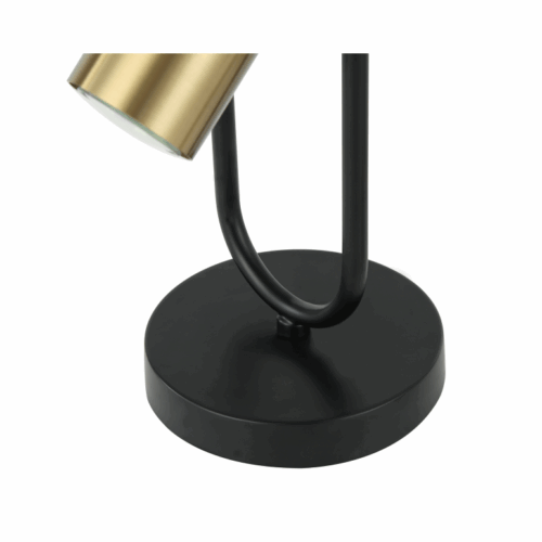 Reggio Tafellamp - Ø15 cm - GU10 - Zwart & Goud - Afbeelding 6
