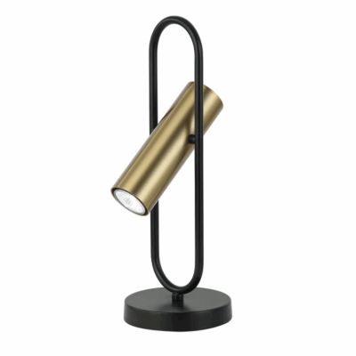 Reggio Tafellamp - Ø15 cm - GU10 - Zwart & Goud