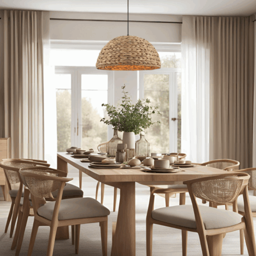 Nature Treccia Hanglamp - 1 Lichts - Ø 40 cm - Afbeelding 2