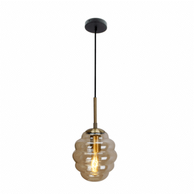 Zwarte hanglamp Favo – compact en stijlvol