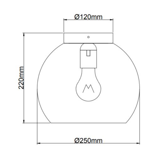 Occhio plafondlamp met één lichtpunt, perfect voor moderne interieurs