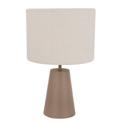 Faro tafellamp met stabiele metalen voet – perfect voor slaapkamer of woonkamer.