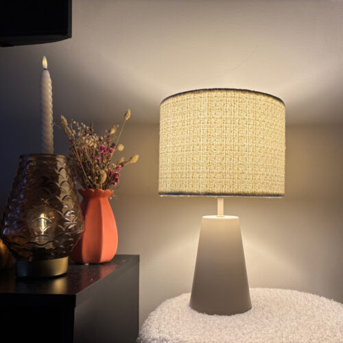 Chericoni Faro tafellamp met stoffen kap – stijlvol licht voor elk interieur.