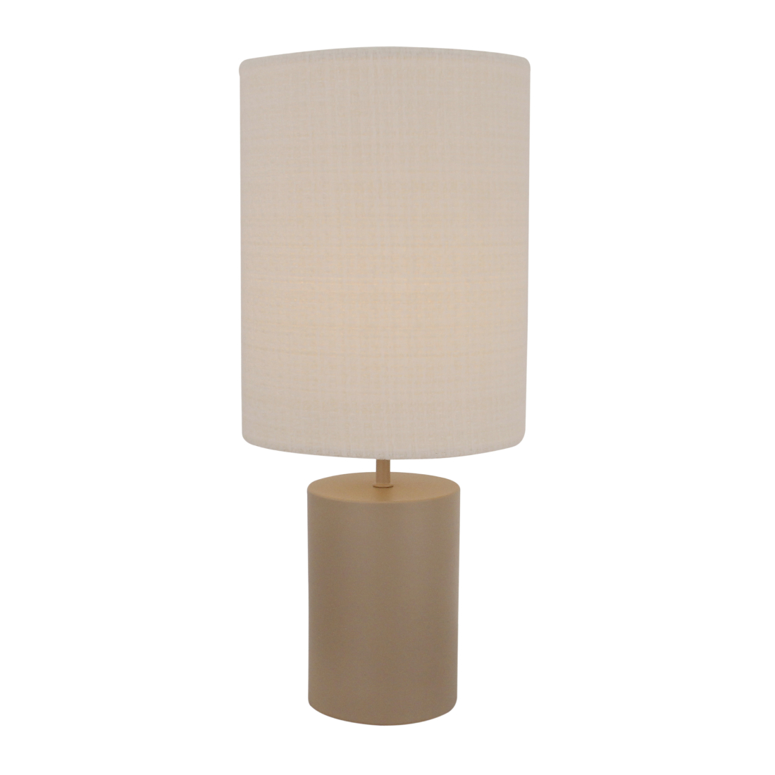 Lagos tafellamp in zwart of taupe, van Chericoni. Compacte maat (Ø18 cm, 43 cm hoog), geschikt voor sfeerverlichting in woon- of werkkamer.