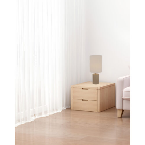 Tafellamp Lagos van Chericoni met E27 fitting. Keuze uit zwart of taupe, Ø18 cm en 43 cm hoog. Tijdloos ontwerp voor elk interieur.