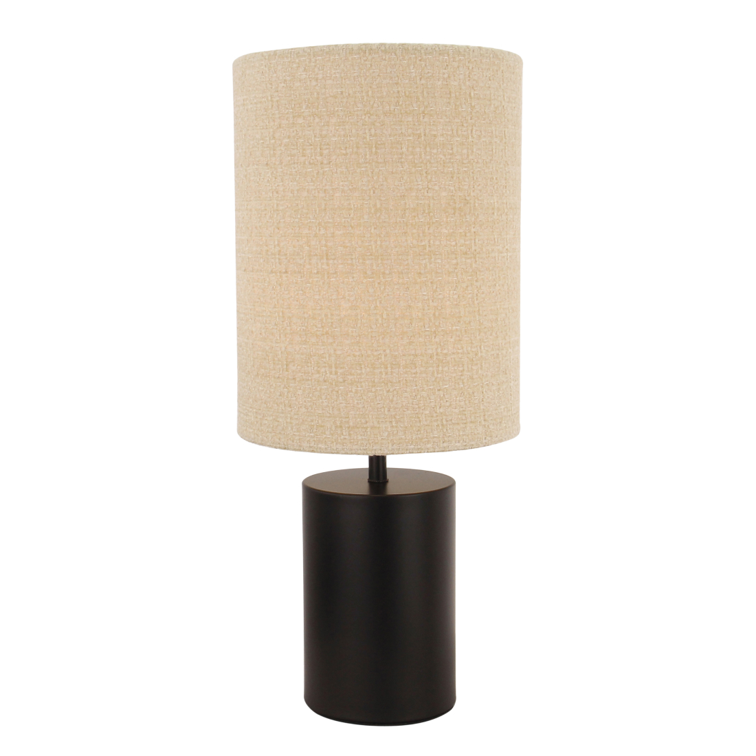 Tafellamp Lagos van Chericoni met E27 fitting. Keuze uit zwart of taupe, Ø18 cm en 43 cm hoog. Tijdloos ontwerp voor elk interieur.