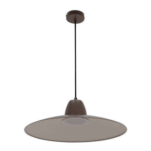 Crèmekleurige binnenkant van de Chericoni Mantua hanglamp taupe