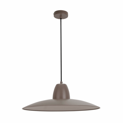 Crèmekleurige binnenkant van de Chericoni Mantua hanglamp taupe