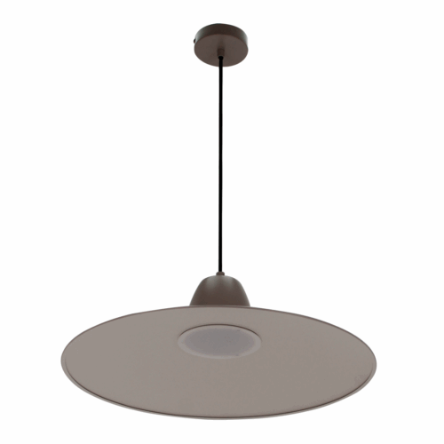 Moderne Chericoni Mantua hanglamp taupe als eyecatcher in woonkamer