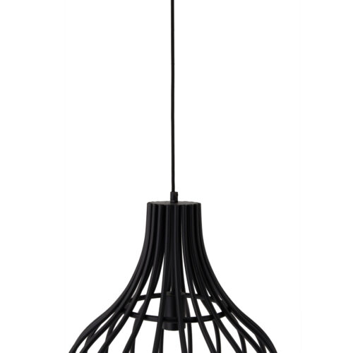 Chericoni Goccia hanglamp – Ø40 cm – 2 lichts – zwart metaal – modern design