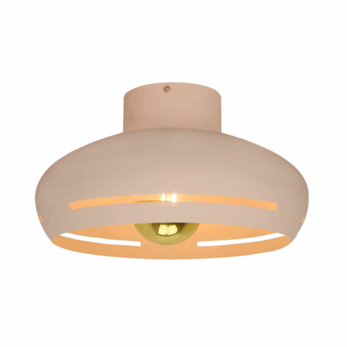 Striscia plafondlamp – Ø35 cm – wit – 1 lichts – metalen design – E27