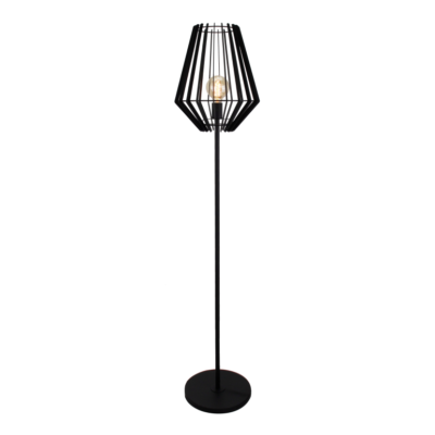 De zwarte Tavola vloerlamp met modern design past perfect in elke sfeervolle woonkamer. Een eye-catcher van formaat!