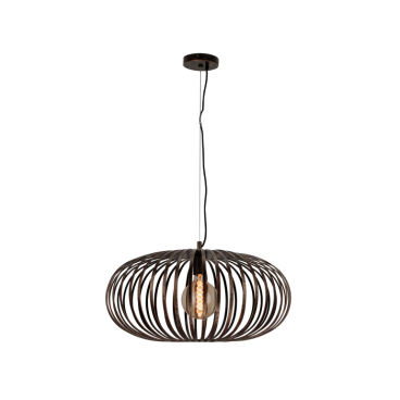 Chericoni Curvato hanglamp, brons, Ø60 cm. Elegant 1-lichts ontwerp met E27 fitting voor een warme en stijlvolle uitstraling.