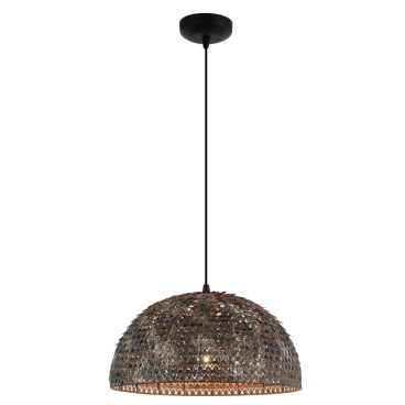 Hanglamp Chericoni Bilancia, zwart, Ø40 cm, duurzaam en elegant industrieel design