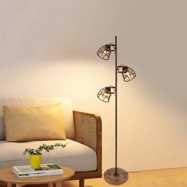Chericoni Aperto vloerlamp 3 lichts zwart – industriële staande lamp
