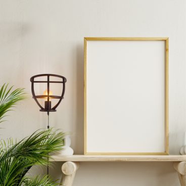 Zwarte Chericoni Aperto wandlamp met open metalen frame