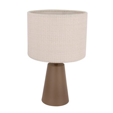 Stijlvolle tafellamp in zwart/khaki of taupe/sand – past bij modern en Scandinavisch design.