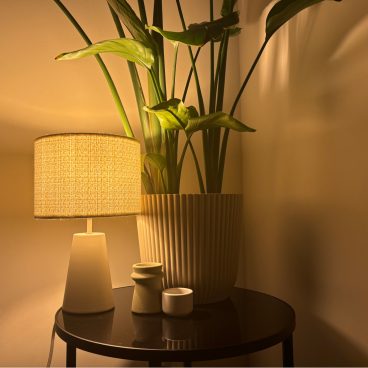 Chericoni Faro tafellamp met stoffen kap – stijlvol licht voor elk interieur.