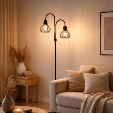 Chericoni Goccia Vloerlamp Industriële Staande Lamp met 2 Armen S-5424-2L (9)