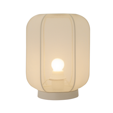 Chericoni Lecce tafellamp – stijlvolle tafellamp van textiel – Ø22 cm – zachte lichtverspreiding – zonder lichtbron geleverd.