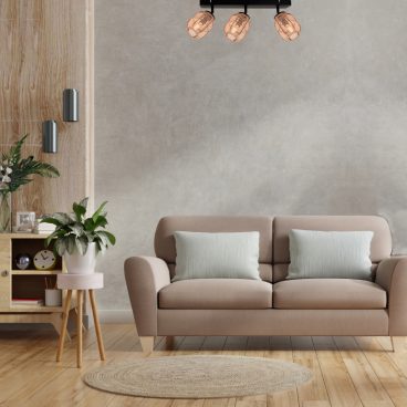 Chericoni plafondspot met 3 lichtpunten. Gemaakt van bamboe en jute. Ø11 cm en E14 fitting. Perfect voor Japandi interieurs.