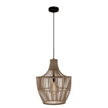 Natuurlijke hanglamp met trapezevorm – Chericoni Nature – geschikt voor E27