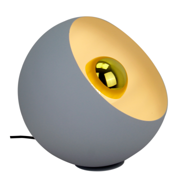 Occhio tafellamp Ø25 cm in grijs: strak design, metalen basis en een neutrale kleur die in elk interieur past.