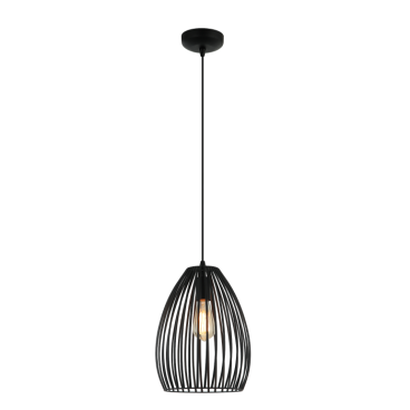 Chericoni Rho hanglamp in zwart, Ø26,5 cm, met E27 fitting, voor een moderne en functionele verlichting.