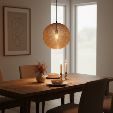 Chericoni Rolo hanglamp goud in modern, klassiek of minimalistisch interieur