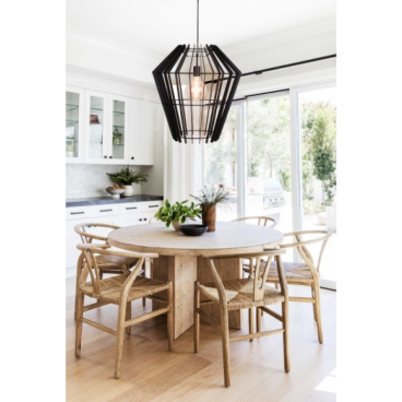 Moderne Chericoni Tavola hanglamp in zwart, Ø25 cm, 1 lichts met E27 fitting, voor een strakke en eigentijdse sfeer.
