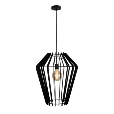 Chericoni Tavola zwarte hanglamp, Ø50 cm, 1 lichts met E27 fitting, perfect voor moderne interieurs.