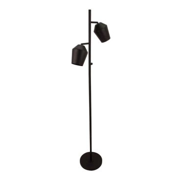 Chericoni Tavola Vloerlamp – 2 lichts – Ø12 cm – E27 – Zwart