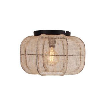 Jute plafondlamp